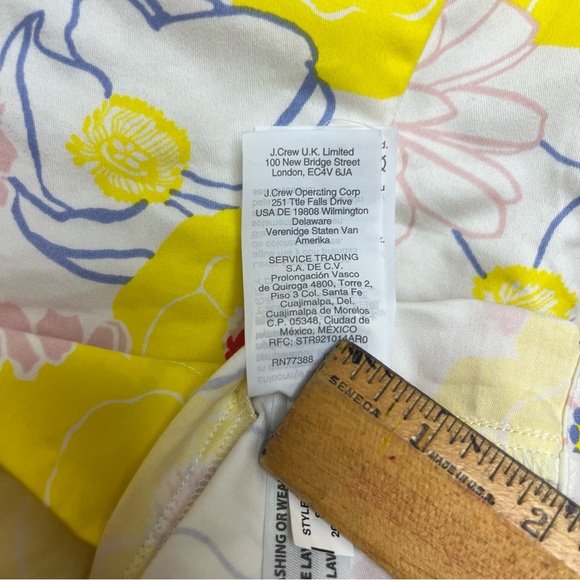 J. Crew Crewcuts Girls White floral sleeveless Sundress Yellow Pink Blue Poppy 6 - Picture 14 of 15